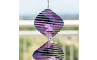 Creative Gift 3D Spiral Wind Rustproof 3D Kinetic Wind Weather Resistant Metal Spiral Hanging Decor Epoxy Coated for Indoor