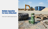 Screw Jack, Mechanical Lifting Device, Upright and Horizontal Use, Manual Hand Crank, Durable Equipment Lifter