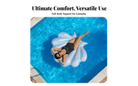 Backrest Support Inflatable Pool Lounger Fun Designs Inflatable Lounger Raft Giant Size for Adults, Women, Beach, Summer Vacation, Travel