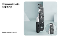 EN 341 Rope Descender Side Brake Handle Hand Descender Aluminum Alloy Rope Clamp Compact for Climbers, Rescue Workers, Caving, Elevated Work, Hoisting