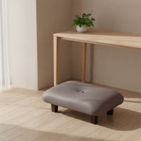 Slim-Line Upholstered Stool Compact Padded Footrest Multifunctional Shoe-Changing Stool Minimalist for Entryway