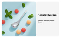 Stainless Steel Fruit Spoon Mirror Polished Versatile Scraping Spoon Oranges and Lemons Fruit Utensil Rust Resistant Easy To