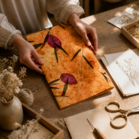 Handmade Botanical Petal Paper for Crafts, Lanterns, Bookmarks, and Gift Wrapping