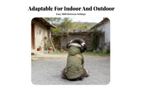 Snap Button Closure Thickened Cotton Dog Coat With Pockets Dog Winter Coat for Young Dogs, Cats, Cold Weather, Daily Wear, Snowy Days