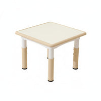 Multifunctional Square Plastic Play Table Rounded Corners Kids Multi-Activity Table Set Easy to Clean Children's Drawing Desk Anti-Slip Feet for Toddlers, Preschoolers, Kindergarten, Playroom