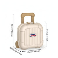 Storage Case with Wheels Hard-Shell Rolling Storage Box Toy Trunk with Wheels Portable Rolling Trunk Extendable for Children