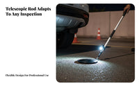 Under Vehicle Inspection Mirror Telescoping Handle Telescopic Inspection Mirror with Illuminating Includes Carrying Bag