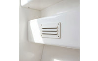 Easy to Install Nylon Vent with Mounting Holes Rectangular Louvered Vent Compact Outlet Lightweight for Boat Owners, Boats, Cabins