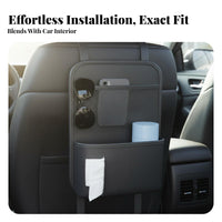 Car Seat Rear Organizer Multipurpose Hanging Backseat Pocket Hanging Car Storage Bag Space Saving Backseat Storage Pouch