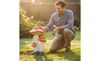 Realistic Design Simulation Fungus Statue Weather Resistant Large Fungus Garden Decor Handmade Outdoor Decoration for Yard, Patio, Balcony