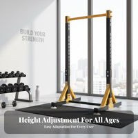 Stable Design Freestanding Pull-up Bar Heavy Duty Home Pull-up Stand High Weight Capacity Adjustable Horizontal Bar Floor Friendly for Children, Family, Indoor, Outdoor