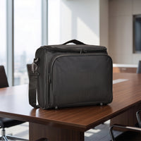 Spacious Projection Device Bag with Accessories Storage Pockets Portable Projection Device Case with Shoulder Strap Long-Lasting Adjustable for Business Trips