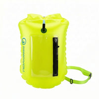 Swim Buoy with Phone Pouch Adjustable Swim Buoy with Dry Bag Inflatable Dry Bag Easy to Inflate Tow Buoy Lightweight