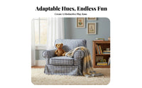 Rustic aesthetic & layout Floral Pattern literary Chair Comfortable Seating luxuriously soft Mini-Sofa Soft and Comfy children's Furniture Rounded Armrests for Preschoolers, young children, Parents, Playroom, Nursery, Preschool, Living Room