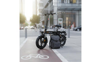 Powered Folding Electric Bike Disc Brakes Portable Commuter Electric Bicycle Shock Absorption Compact Foldable Cycle 3 Riding Modes for Designated Drivers, Commuters, City Commuting, City Travel, Last-Mile Transport