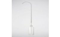 Narrow-Spout Press Watering Bottle with Bent Neck Translucent Press Bottle with Long Nozzle Visible Markings Sturdy for Tight Growing Areas
