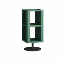 Space-Saving Rotating Storage Table Magazine Holder Rotating Cube End Table Multi-Functional Design Living Room Furniture Modern Minimalist Design for Apartment Dwellers, Book Lovers, Homeowners, Bedroom, Next to Sofa, Small Areas, Reading Nook