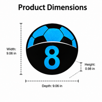 16x Numbered Training Discs, 23cm Flat Cones, Bright Hue Sports Markers for Agility, Kids Training, Practice Equipment