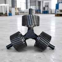 One-Piece Pellet Machine Press Wheel Assembly Replacement Press Wheel with Integrated Shaft Heavy-Duty Hardware for Farmers