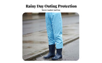 children's Rain Trousers Mud Resistant Kids Waterproof Overpants Wear-Resistant Young Child Water-Resistant Pants for Young Children, Boys, Rainy Days