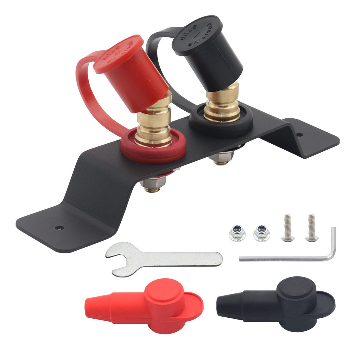 Terminal Post Assembly Shielded Protectors Electrical Hardware Predrilled Holes Auto Parts