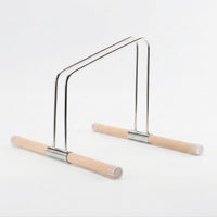 Bike Stand Wooden Base Floor-Standing Two-Wheeler Parking Rack Upright Two-Wheeler Display Stand Cyclists, Commuters, Apartment, Living Room