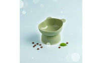 Anti-Tip Elevated Cat Bowl Non-Slip Base Tilted Pet Feeder Easy to Clean for Cats, Kittens