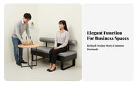 Minimalist Design Upholstered Booth and Chair Combo Sturdy Construction Padded Dining Seat Modern Aesthetic Restaurant Seating Wear-Resistant Upholstery for Cafe Proprietors, Business Owners, Interior Designers, Milk Tea Shop, Lounge Area, Bar
