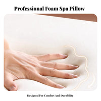 Anti-Collapse Design Beauty Bed Headrest Cushion Ergonomic Spa Bed Face Hole Pillow High-Density Foam for Estheticians, Physiotherapists