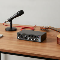 USB Audio Interface Professional Audio Interface with Loopback Bus Powered Hardware for Vocalists, Streamers