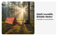 Compact PE Survival Shelter Waterproof Thermal Survival Tent Windproof for Survivalists, Backpackers, Camping, Backpacking, Hiking