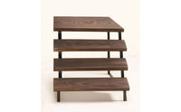 Desktop Storage Rack 4-Tier Stepped Display Rack Tiered Display Stand Metal Shelving Unit Slimline for Bakers, Countertop