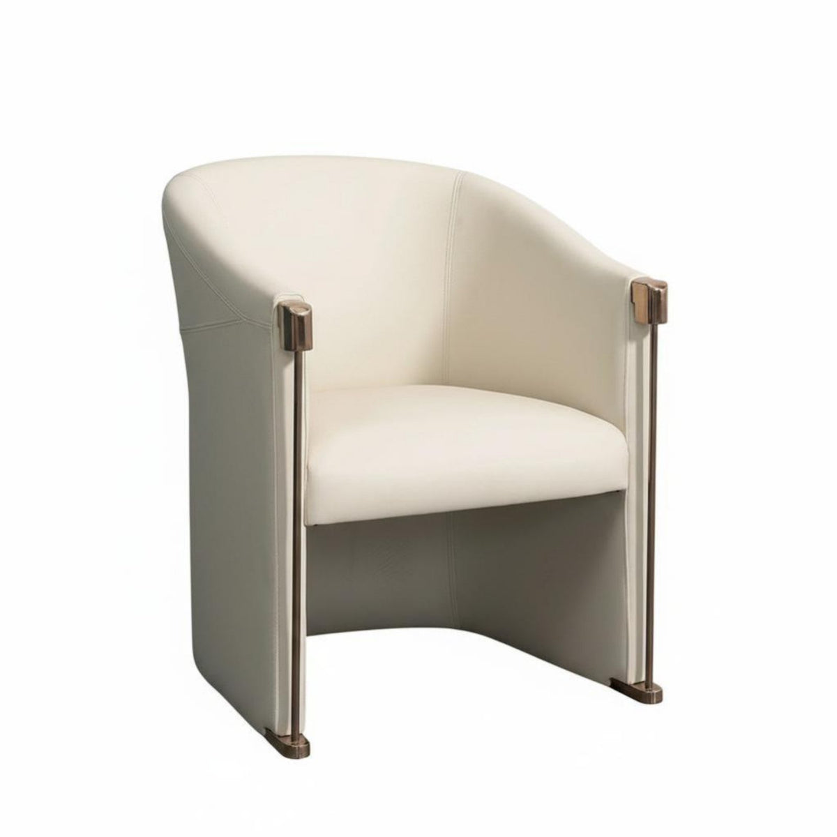 Light Luxury Curved spine Single Chair Minimalist Design Upholstered Armchair Signature design Seating Furniture High spinerest for Interior Designers, Book Lovers, Living Room, Hotel Lobby, Reception Area, Bedroom