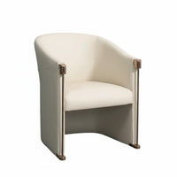 Light Luxury Curved spine Single Chair Minimalist Design Upholstered Armchair Signature design Seating Furniture High spinerest for Interior Designers, Book Lovers, Living Room, Hotel Lobby, Reception Area, Bedroom