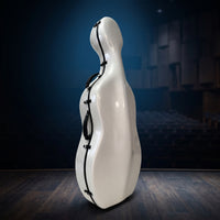 Cello Case Sheltering Musical Instrument Case with Wheels Wheeled for Students, Artists, Rehearsals, Concerts