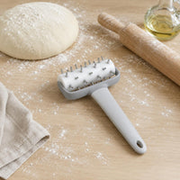 Stainless Steel Pastry Perforating Roller Handheld Pizza Pastry Docker White Pizza Crust Perforating Roller Cylindrical
