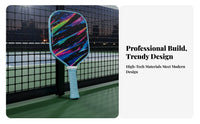 Enlarged Sweet Area Pickleball Paddle Set Non-Slip Grip Fiberglass Pickleball Paddle Long-Lasting Perimeter Guard for Beginners, Men