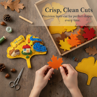 DIY Felt Autumn Leaf Keychain & Bag Charm Kit
