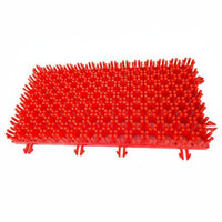 Wear-Resistant Plastic Bristle Dry Ski Mat Long-Lasting Interlocking Rainbow Slide Tile Colorful Modular Snow Slide Flooring Easy Installation for Children, Adults, Outdoor, Playgrounds, Indoor