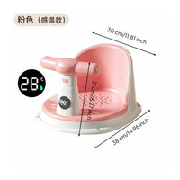360° Surround Protection Baby Bath Seat Ergonomic Hug Design Non-Slip Baby Bath Chair Soft Cushion for Newborns, Infants