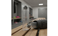 Curved Running Water Bottle Press to Drink Curved Running Bottle Resilient Polypropylene Material Handheld Water Supply for Runners, Athletes