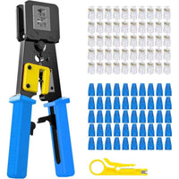 Network Cable Crimping Tool Reliable Modular Kit for Amateur Technicians