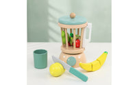Wooden Fruit Juicer Toy Imaginative Toy Blender with Play Food Educational