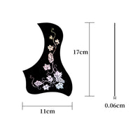 10 Pieces Guitar Pickguard Decorative Acoustic Guitar Pickguard Replacement Pick Guard for Students