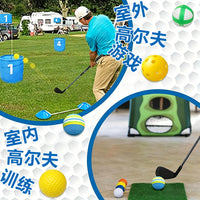 Adjustable Three-Section Golf Chipper Practice Club for Youth and Adults