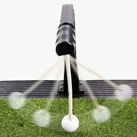 Green Turf Golf Practice Mat Rubber Base Golf Hitting Mat Raised Frame Sports Equipment Drainage Grooves