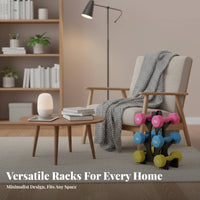 Detachable 3 Tier Dumbbell Rack Space Saving Dumbbell Tree Rack Easy Assembly for Home Gym Users