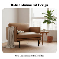 Italian-Inspired design Minimalist Suspended Armchair Sleek silhouette Lounge Chair Ergonomic Design Indoor Seating Easy Assembly for Professionals, Readers, Homeowners, Living Room, Bedroom, Balcony, literary corner