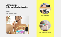 Karaoke mic with stereo speaker