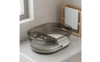 Washboard Laundry Basin Heavy Duty Laundry Basin with Scrubber Space-Saving Hand Wash Tub for Students
